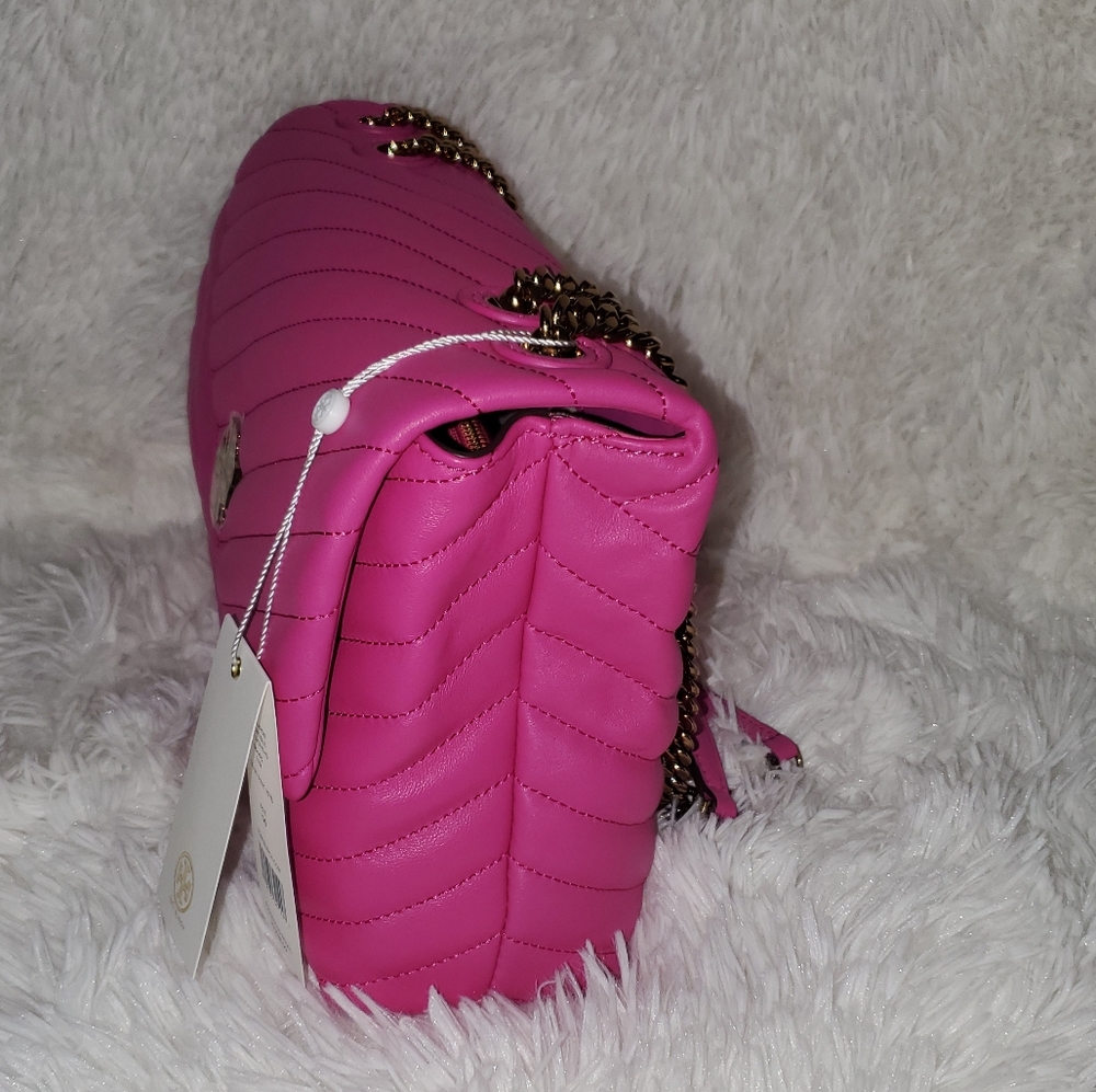 💗New Tory Burch CHEVRON CONVERTIBLE SHOULDER BAG - Picture 6 of 8